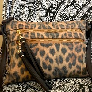 Vegan Leopard Print Handbag